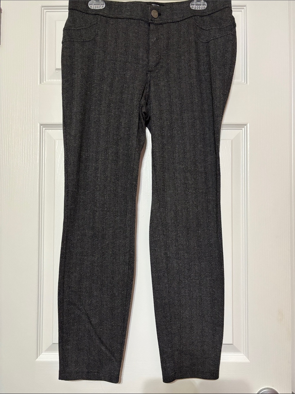 Simply Vera Vera Wang Women's Dark Gray Dress Pants